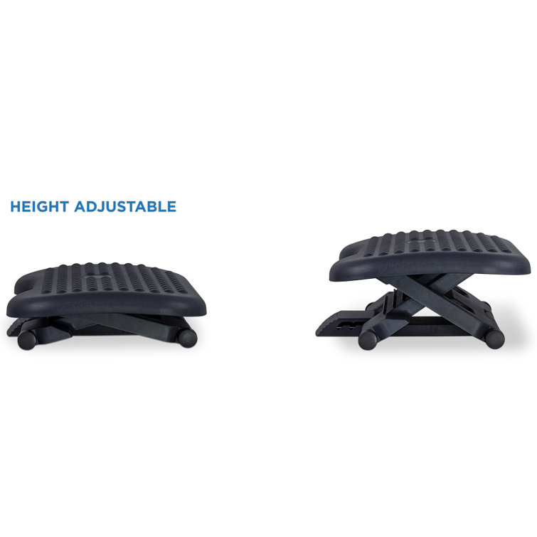 Adjustable height discount under desk footrest